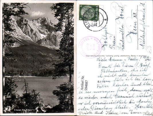 594887,Eibsee m. Zugspitze Garmisch-Partenkirche