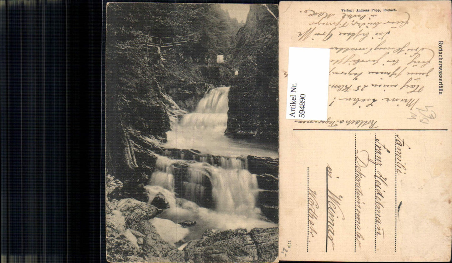 594890,Rottacherwasserfälle Wasserfall Rottachfall Rottach-Egern