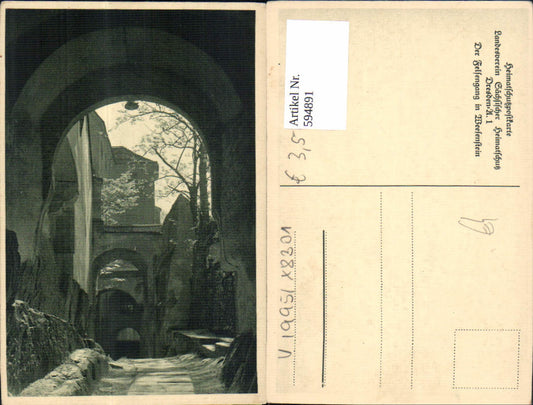 594891,Weesenstein Müglitztal Ansicht Felsengang