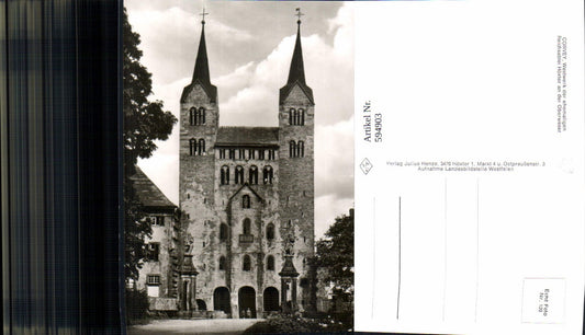 594903,Foto Ak Corvey Westwerk Abtei Höxter a. d. Oberweser