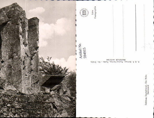 594915,Foto Ak Die Rhön Steinwand Poppenhausen