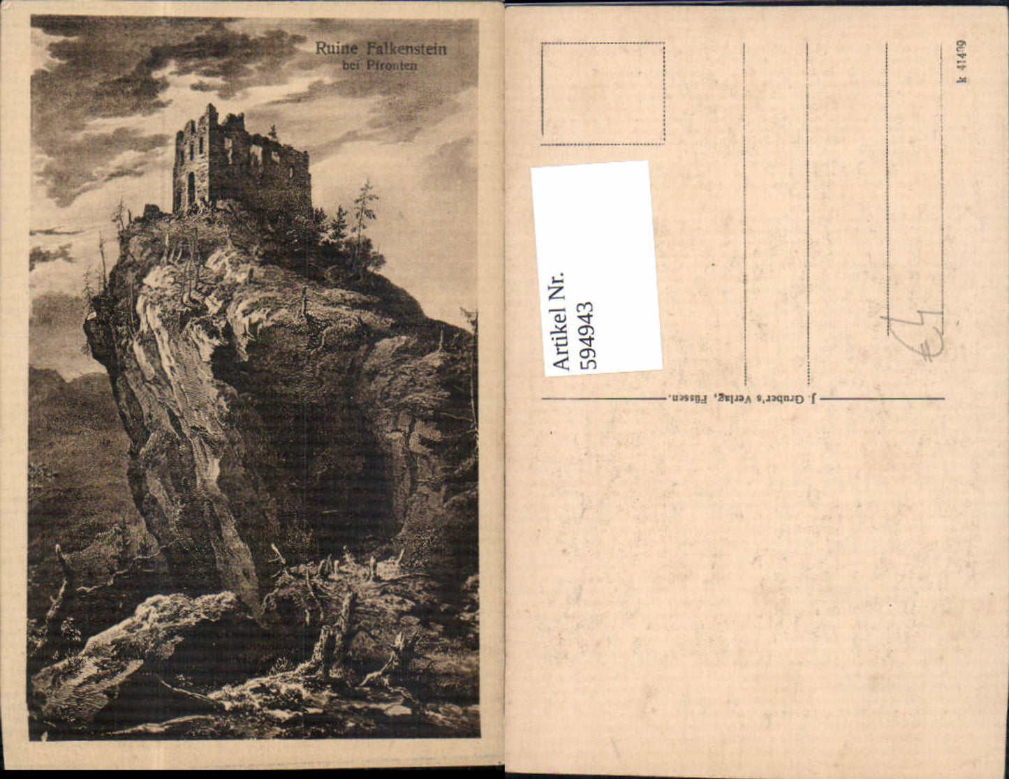 594943,Ruine Falkenstein Allgäu Pfronten