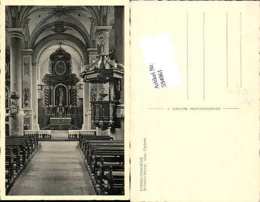 594961,Beilstein an der Mosel Karmelitenkirche Cochem Kochem