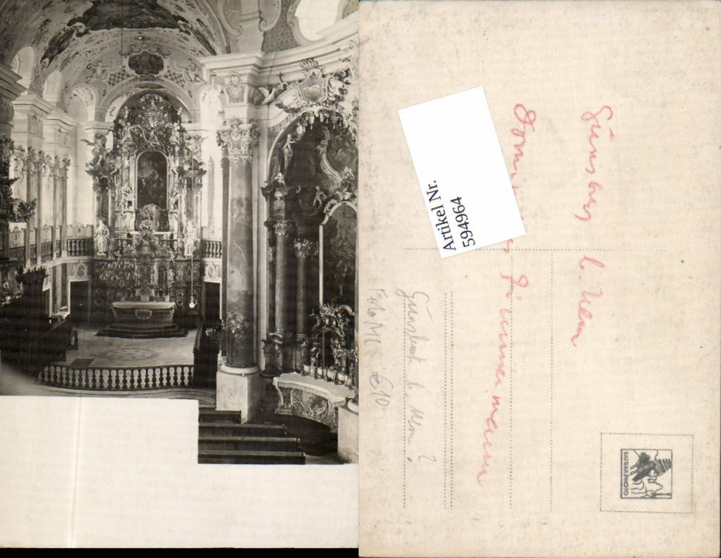 594964,tolle Foto-AK Günzburg bei Ulm Kirche