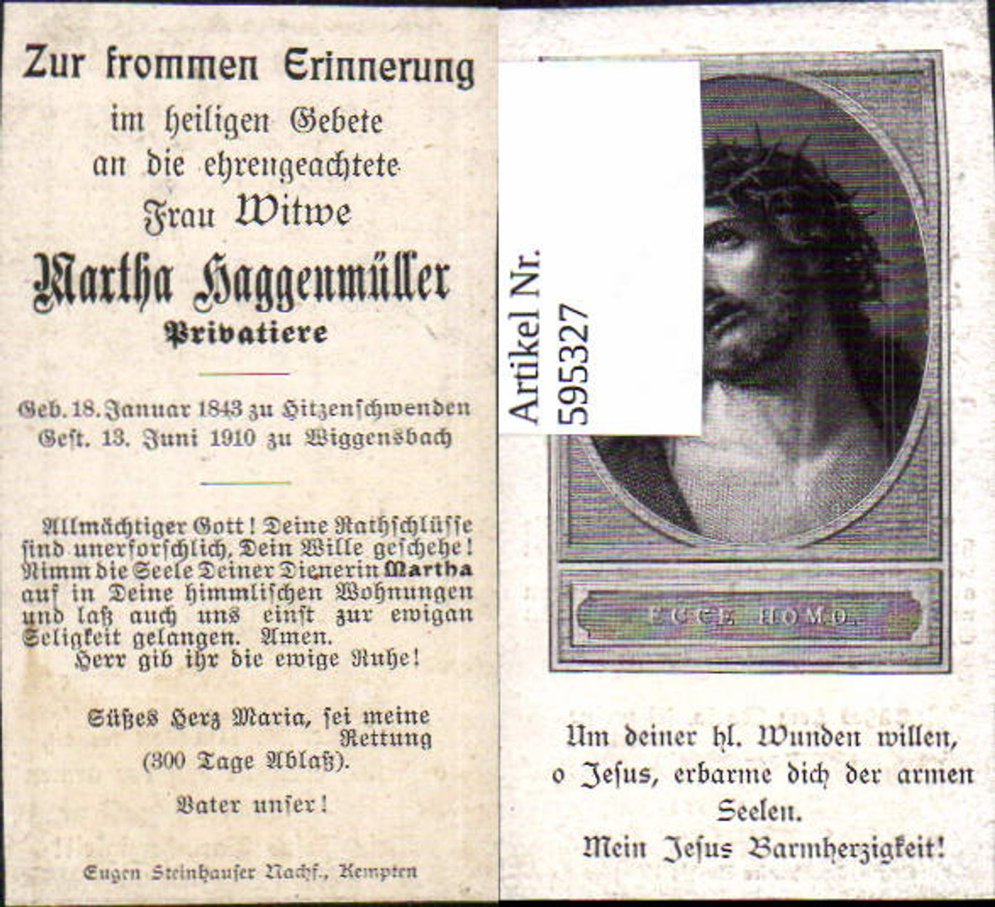 Alte Ansichtskarte – Old Postcard