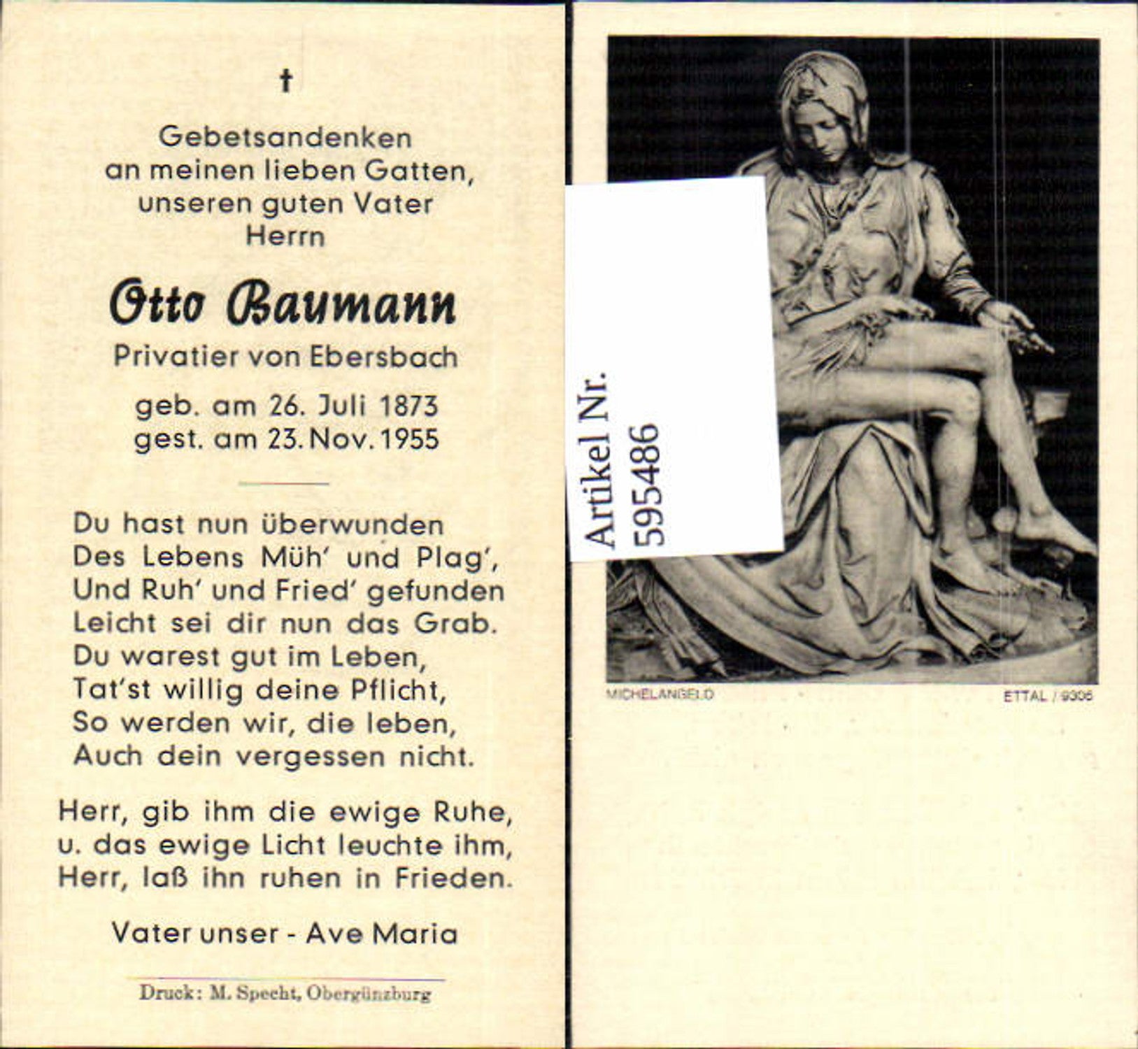 Alte Ansichtskarte – Old Postcard