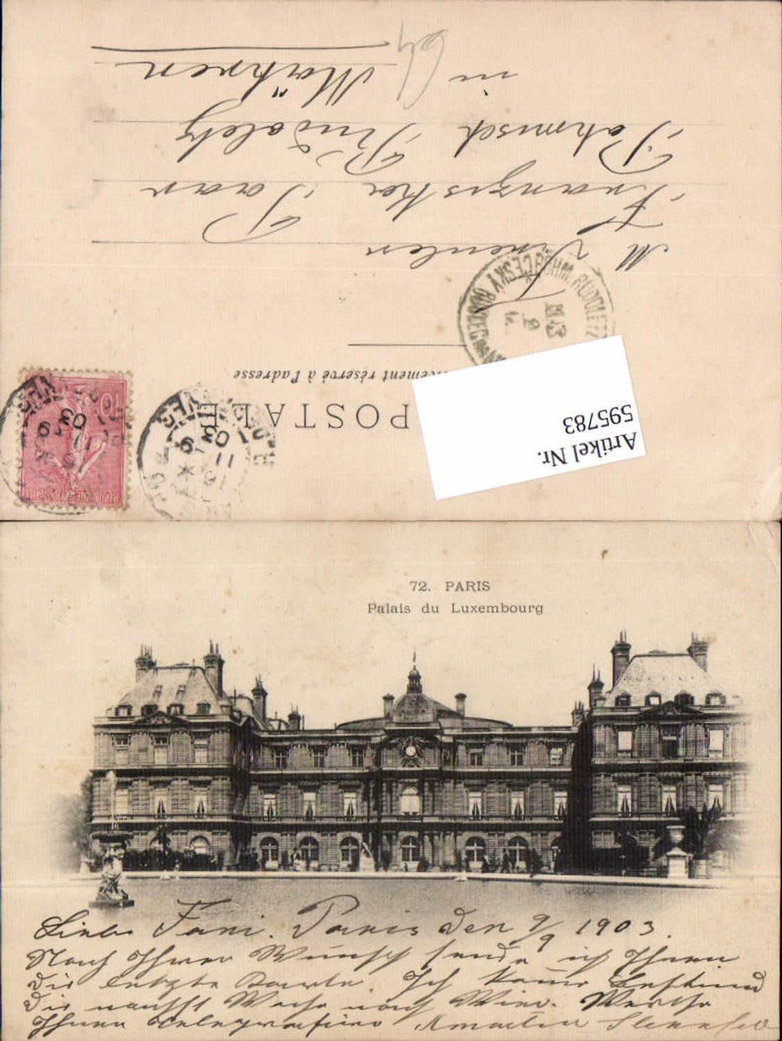 Alte Ansichtskarte – Old Postcard