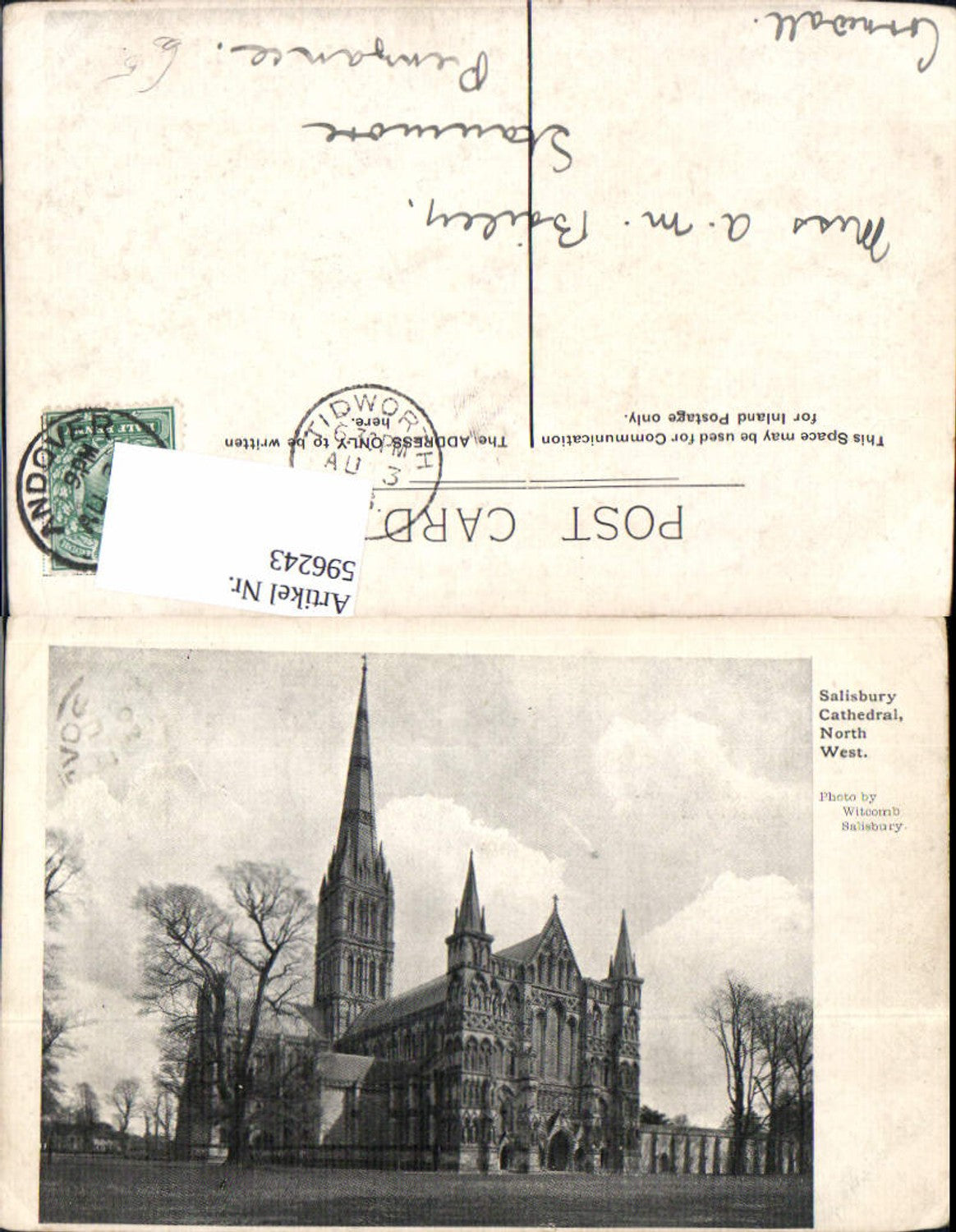 Alte Ansichtskarte – Old Postcard