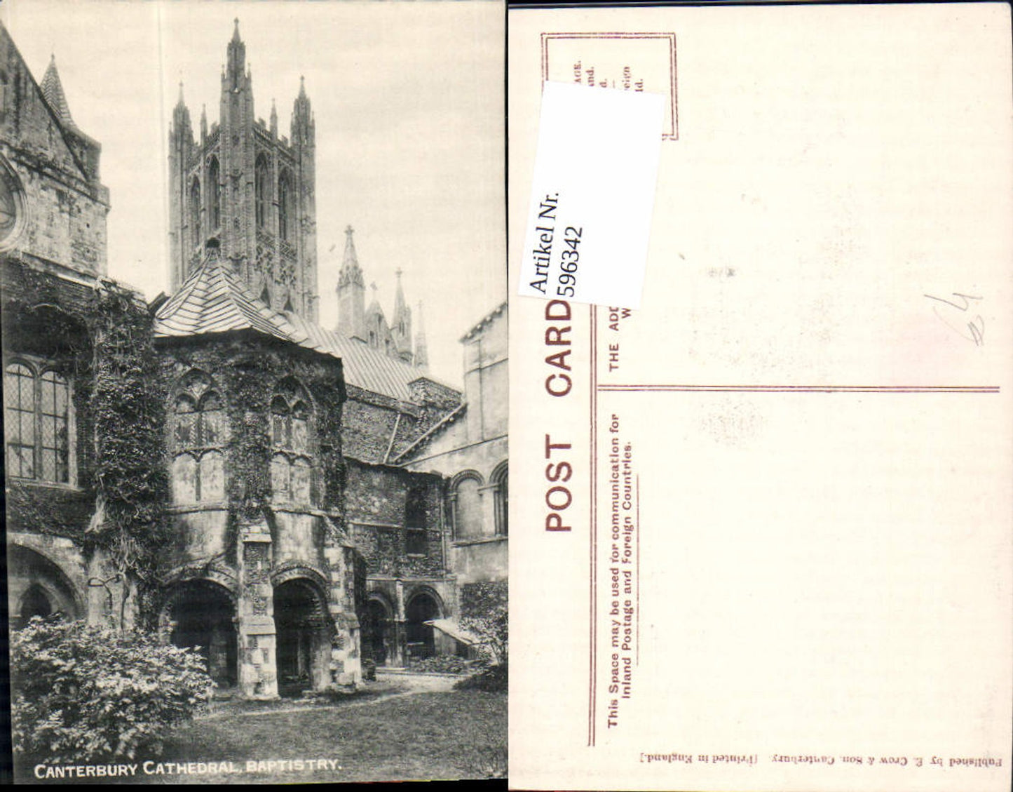 Alte Ansichtskarte – Old Postcard