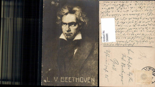 596889,Künstler Ak Rumpf Ludwig v. Beethoven Komponist Musik
