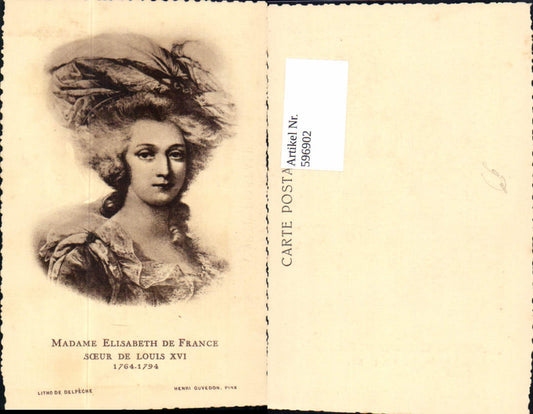 596902,Madame Elisabeth de France Portrait Adel Monarchie
