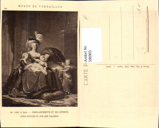 596903,Marie-Antoinette et ses enfants m. Kinder Adel Monarchie