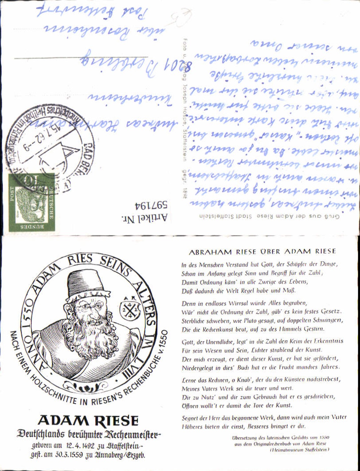 597194,Adam Riese Rechenmeister Mathematik Wissenschaft