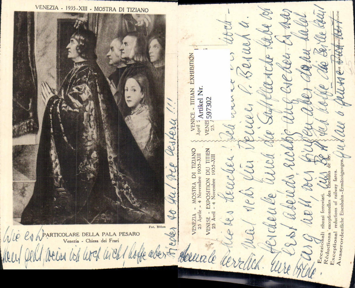 597302,Künstler Ak Tizian Particolare della Pala Pesaro Kunst Wissenschaft