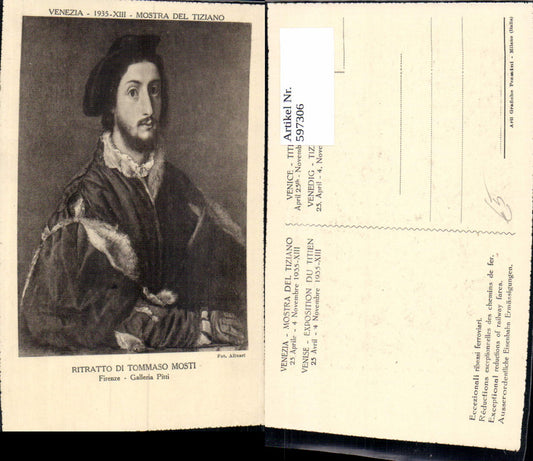 597306,Künstler Ak Tizian Ritratto di Tommaso Mosti Kunst Wissenschaft