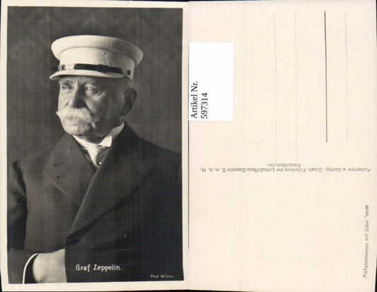 597314,Graf Zeppelin Portrait Kunst Wissenschaft
