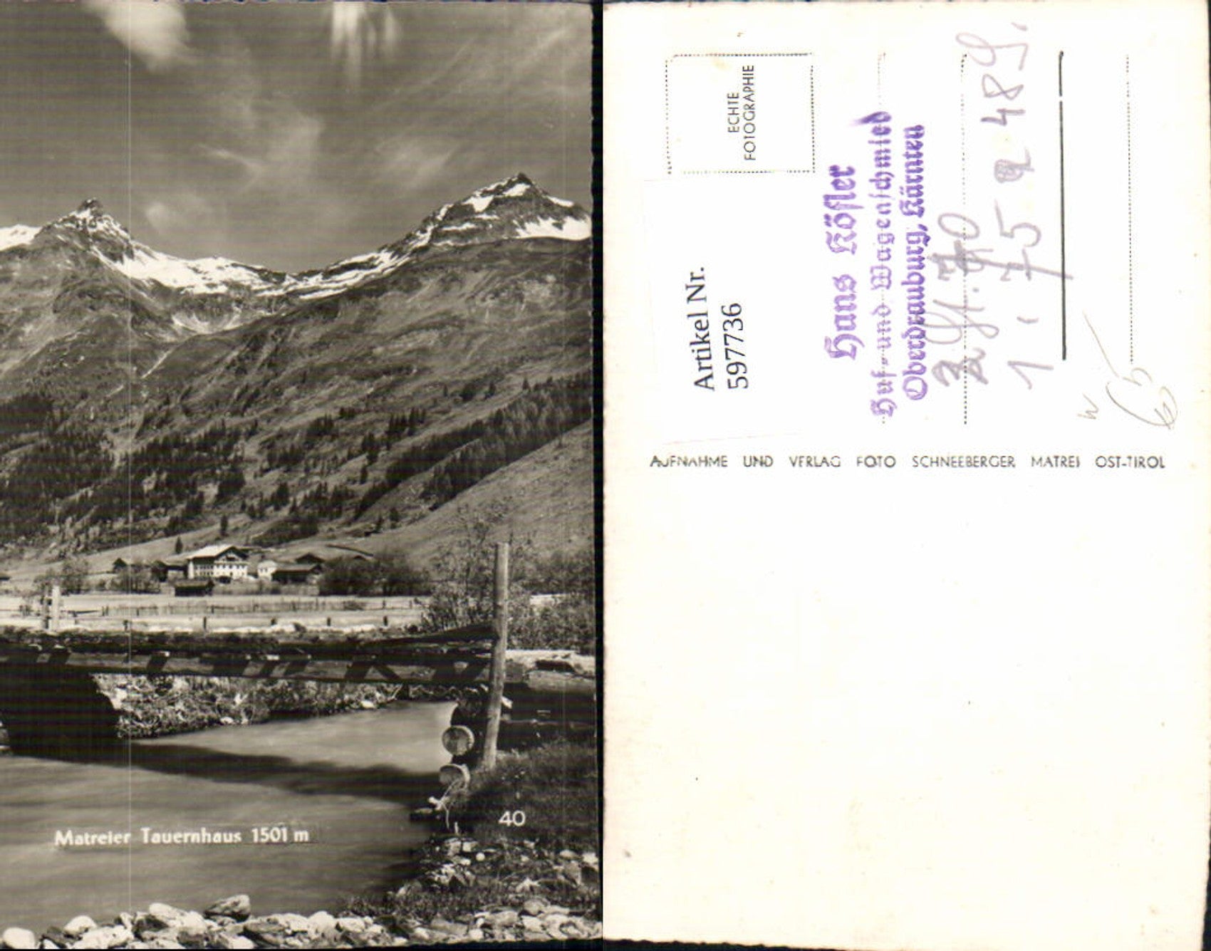 Alte Ansichtskarte – Old Postcard