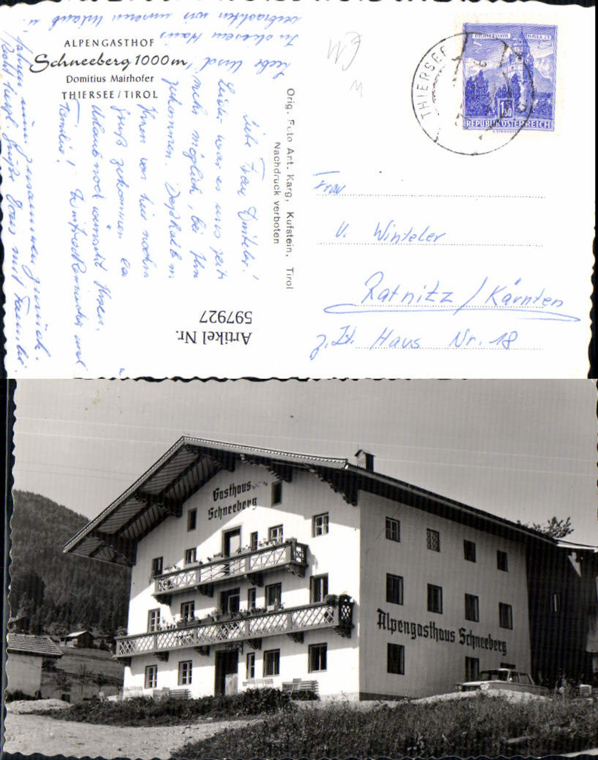 Alte Ansichtskarte – Old Postcard