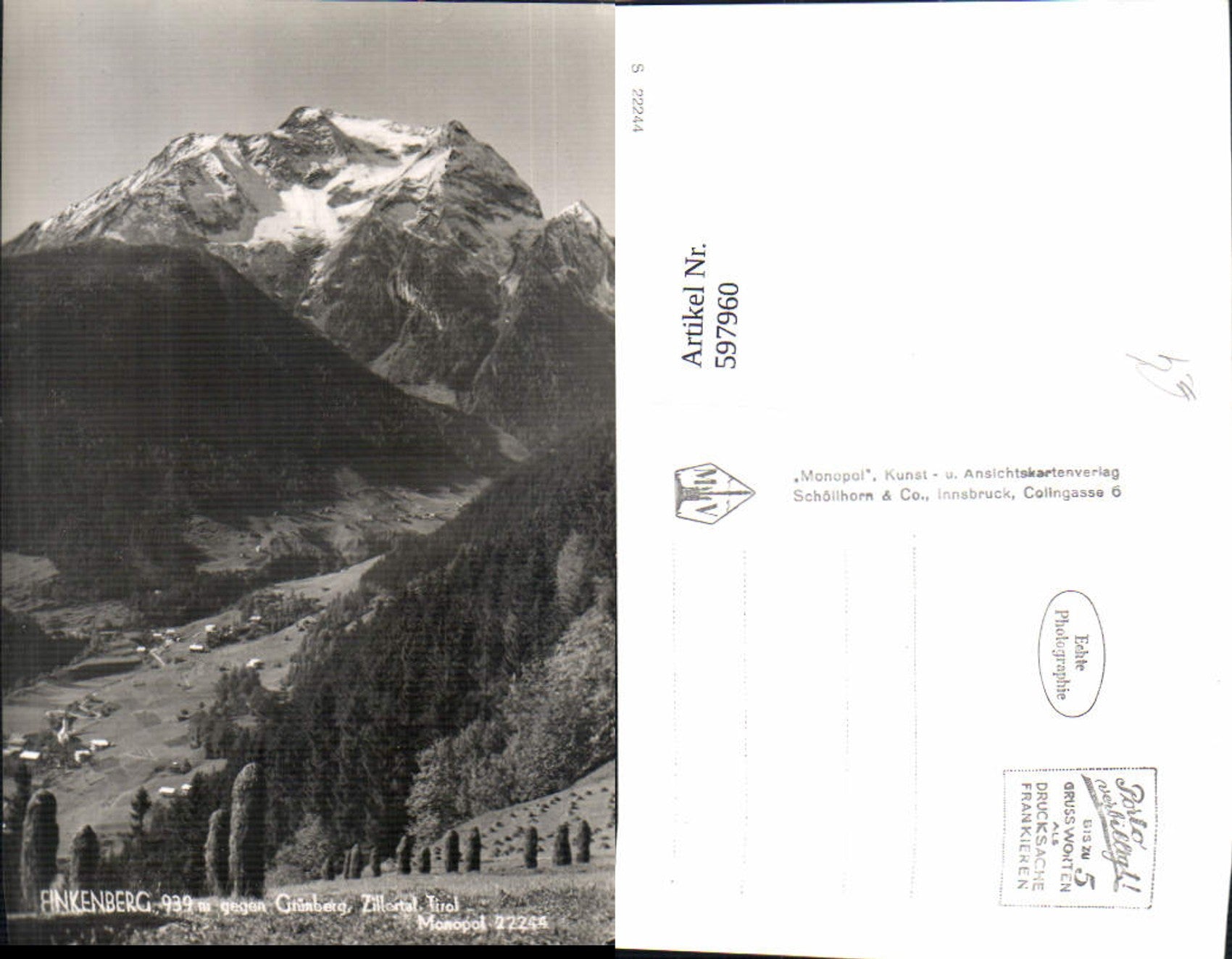 Alte Ansichtskarte – Old Postcard