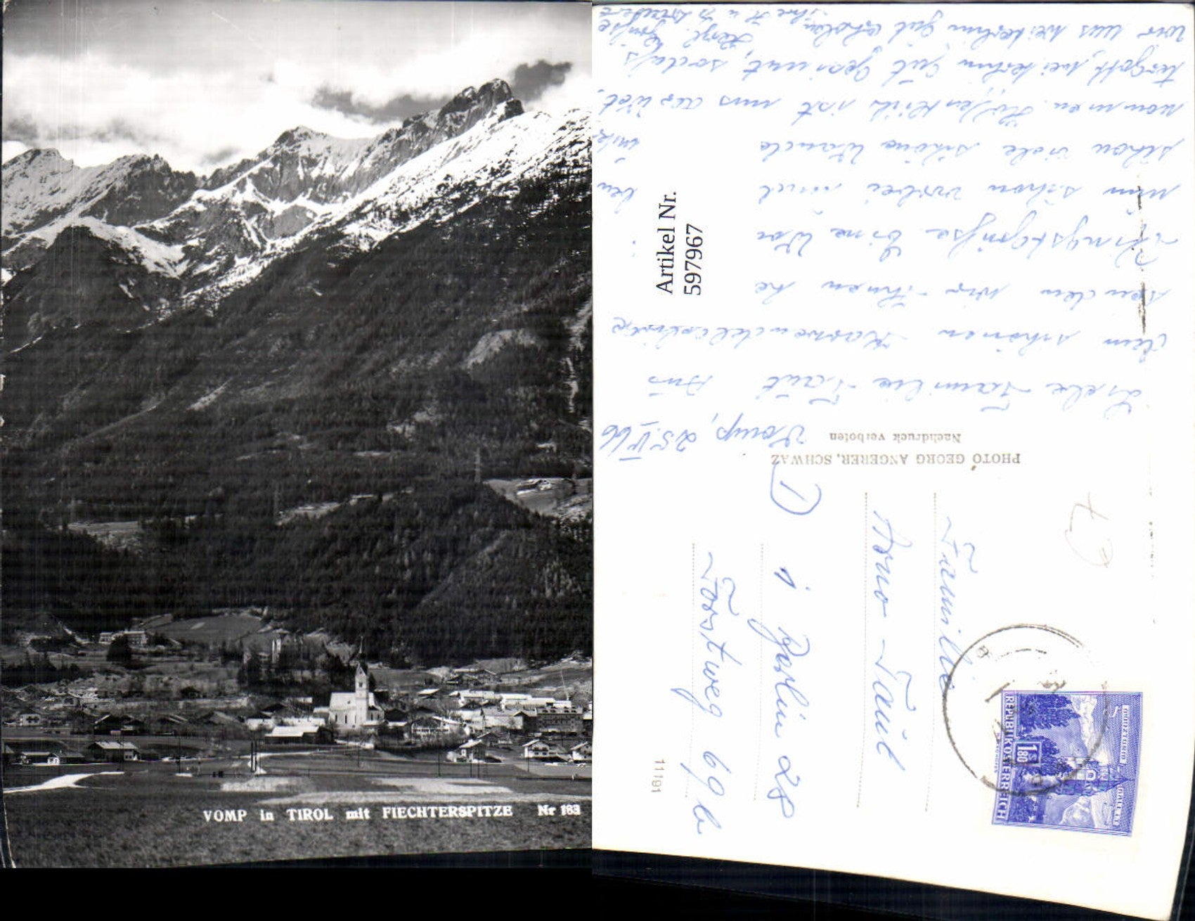 Alte Ansichtskarte – Old Postcard