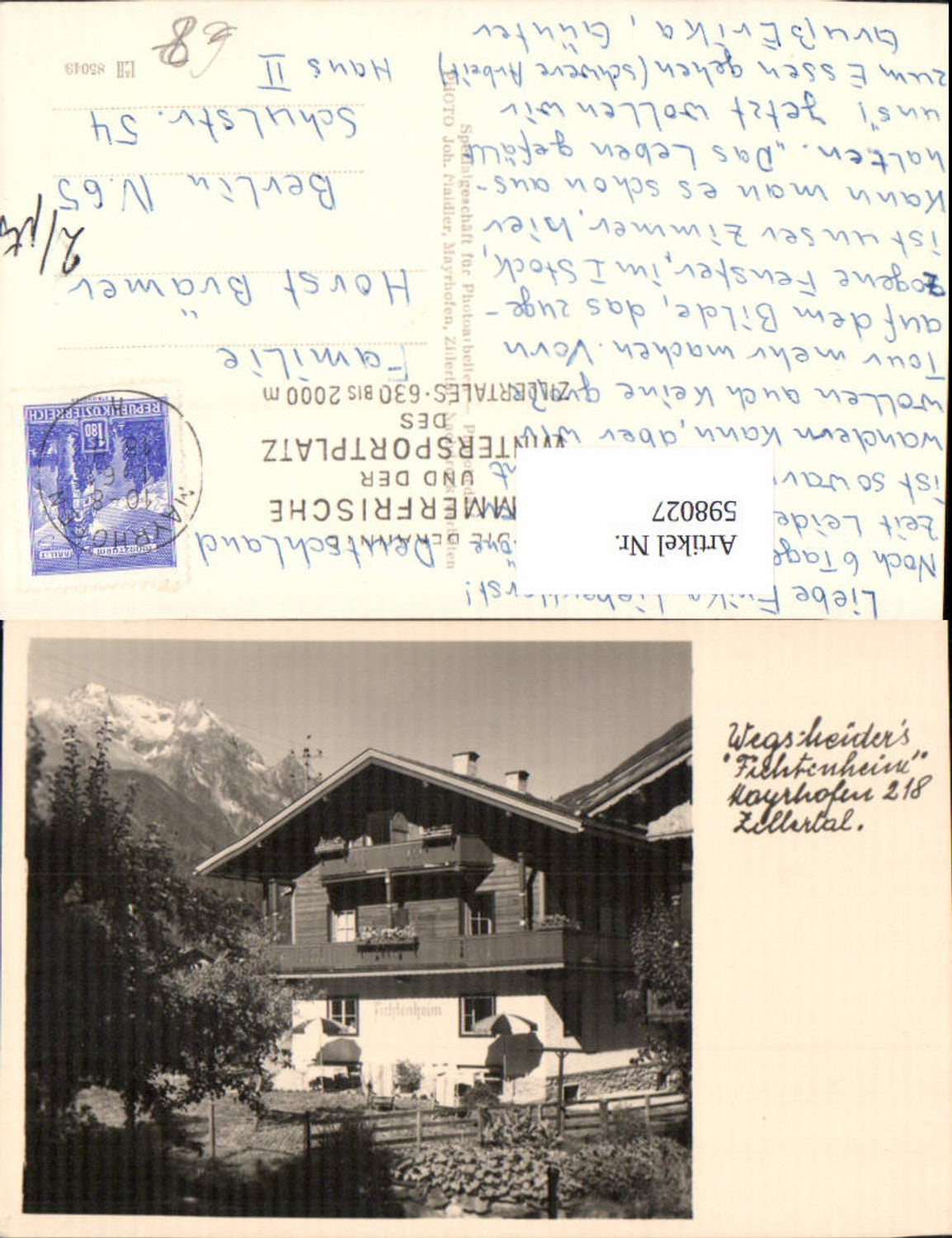 Alte Ansichtskarte – Old Postcard