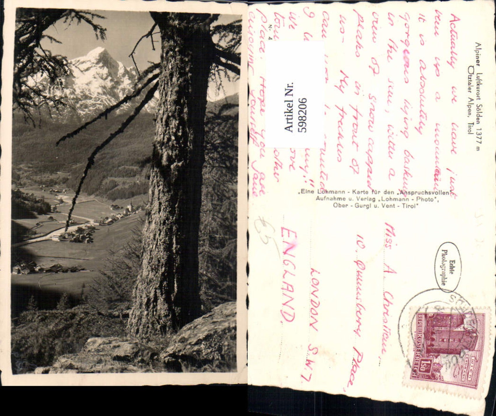 Alte Ansichtskarte – Old Postcard
