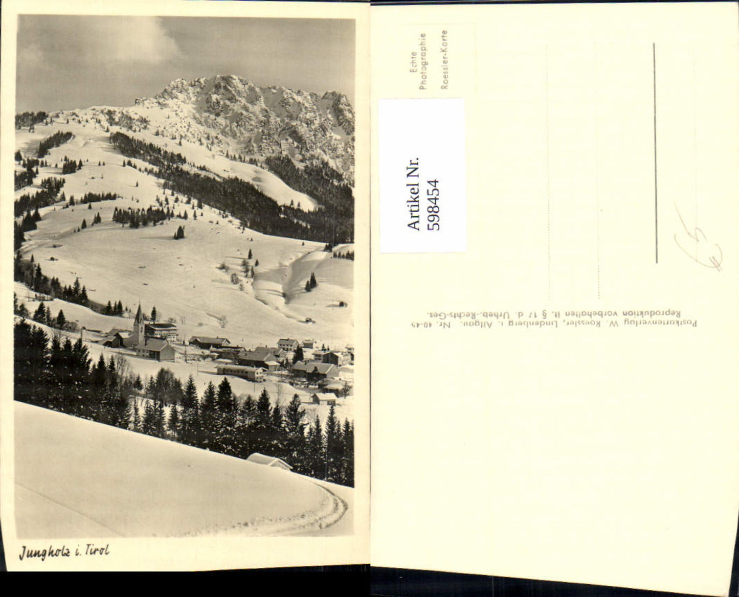 Alte Ansichtskarte – Old Postcard