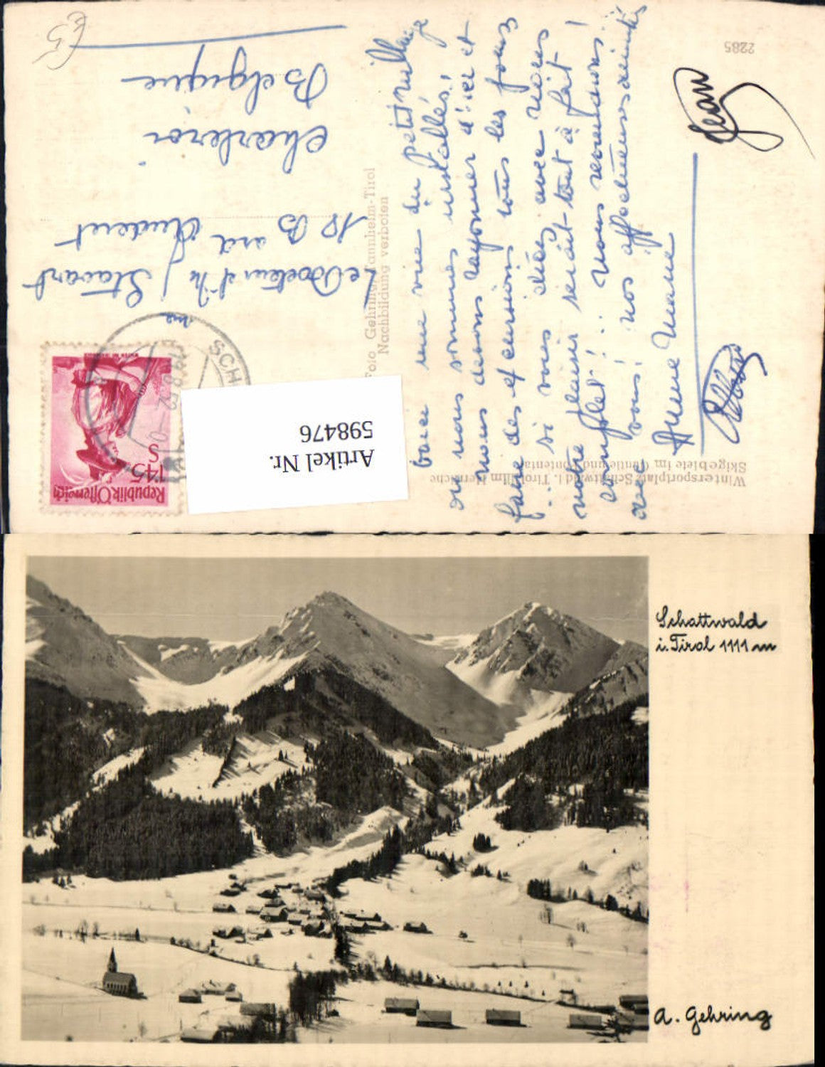 Alte Ansichtskarte – Old Postcard