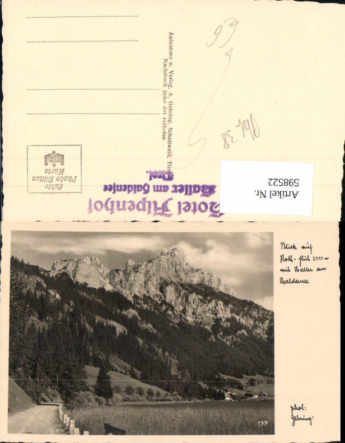 Alte Ansichtskarte – Old Postcard