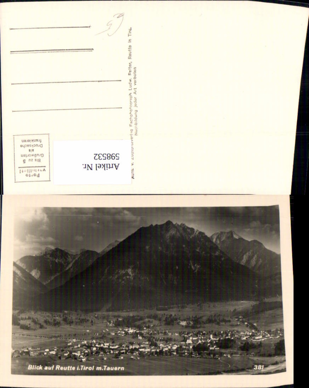 Alte Ansichtskarte – Old Postcard