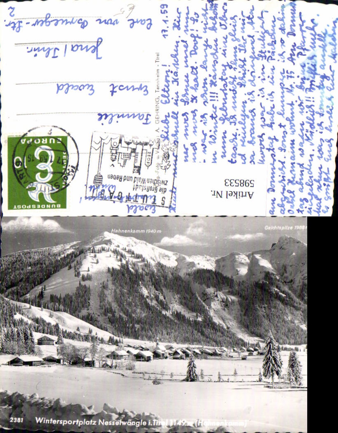 Alte Ansichtskarte – Old Postcard