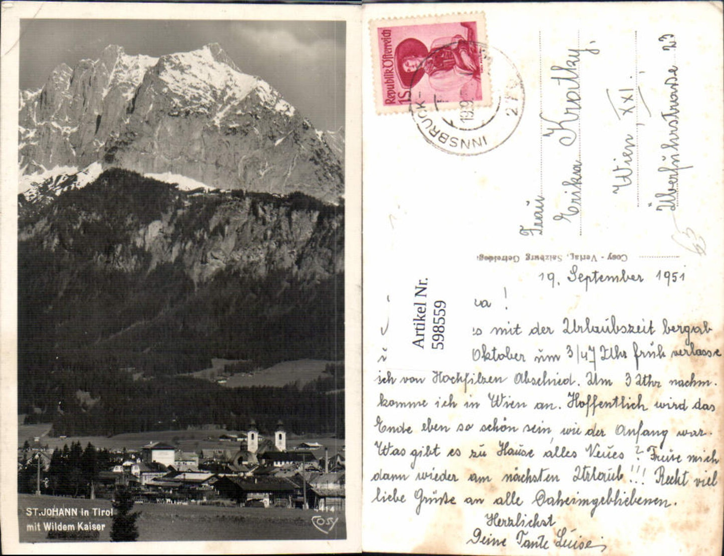 Alte Ansichtskarte – Old Postcard
