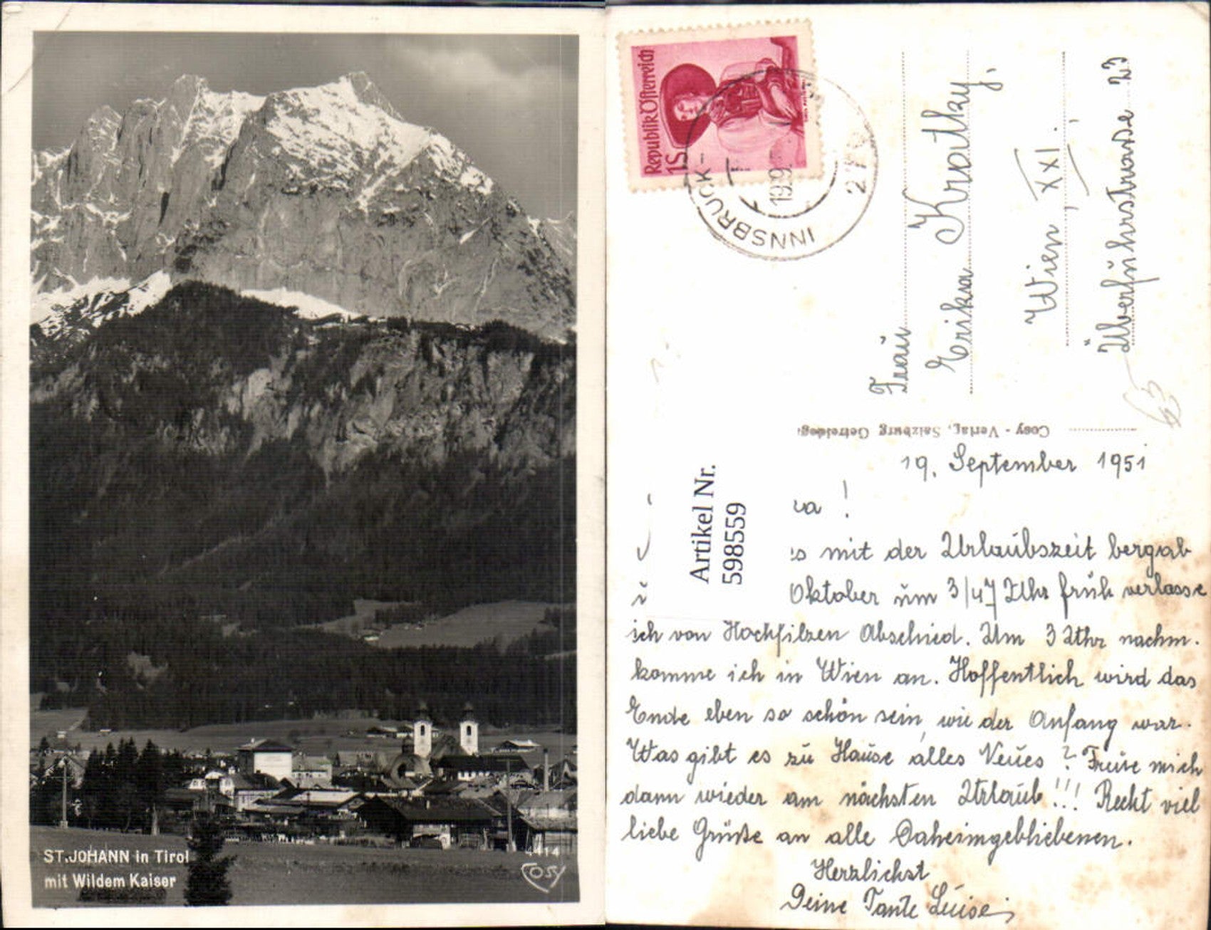 Alte Ansichtskarte – Old Postcard
