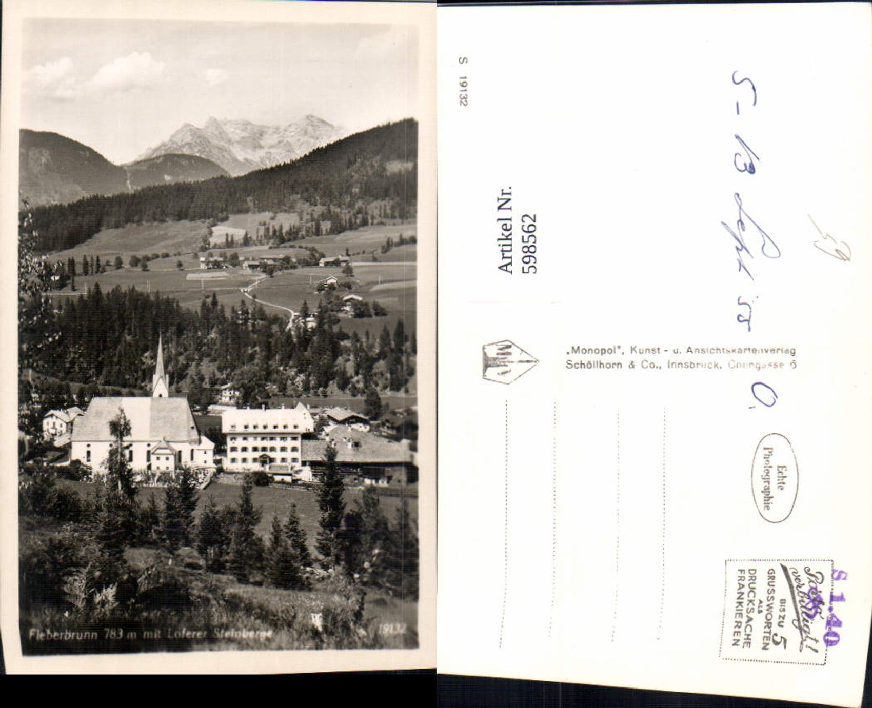Alte Ansichtskarte – Old Postcard