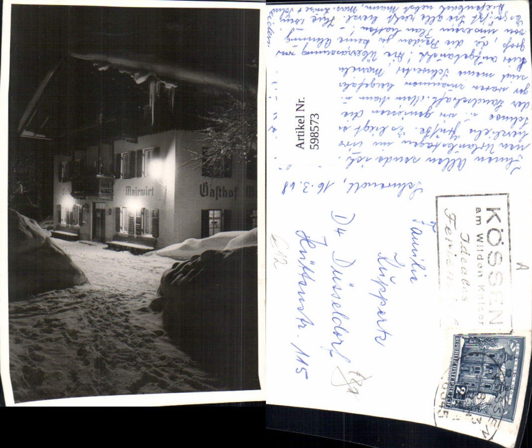 Alte Ansichtskarte – Old Postcard