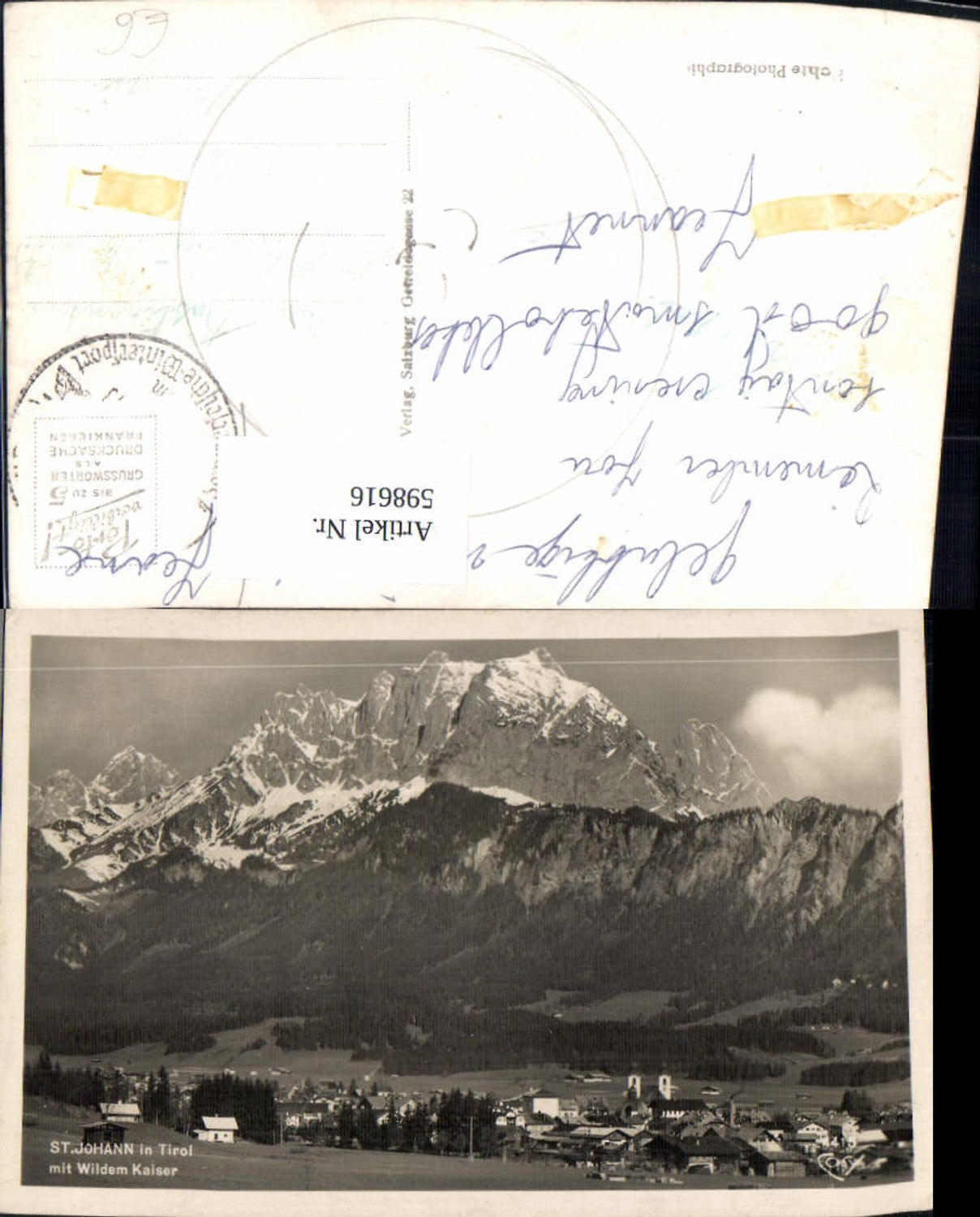 Alte Ansichtskarte – Old Postcard