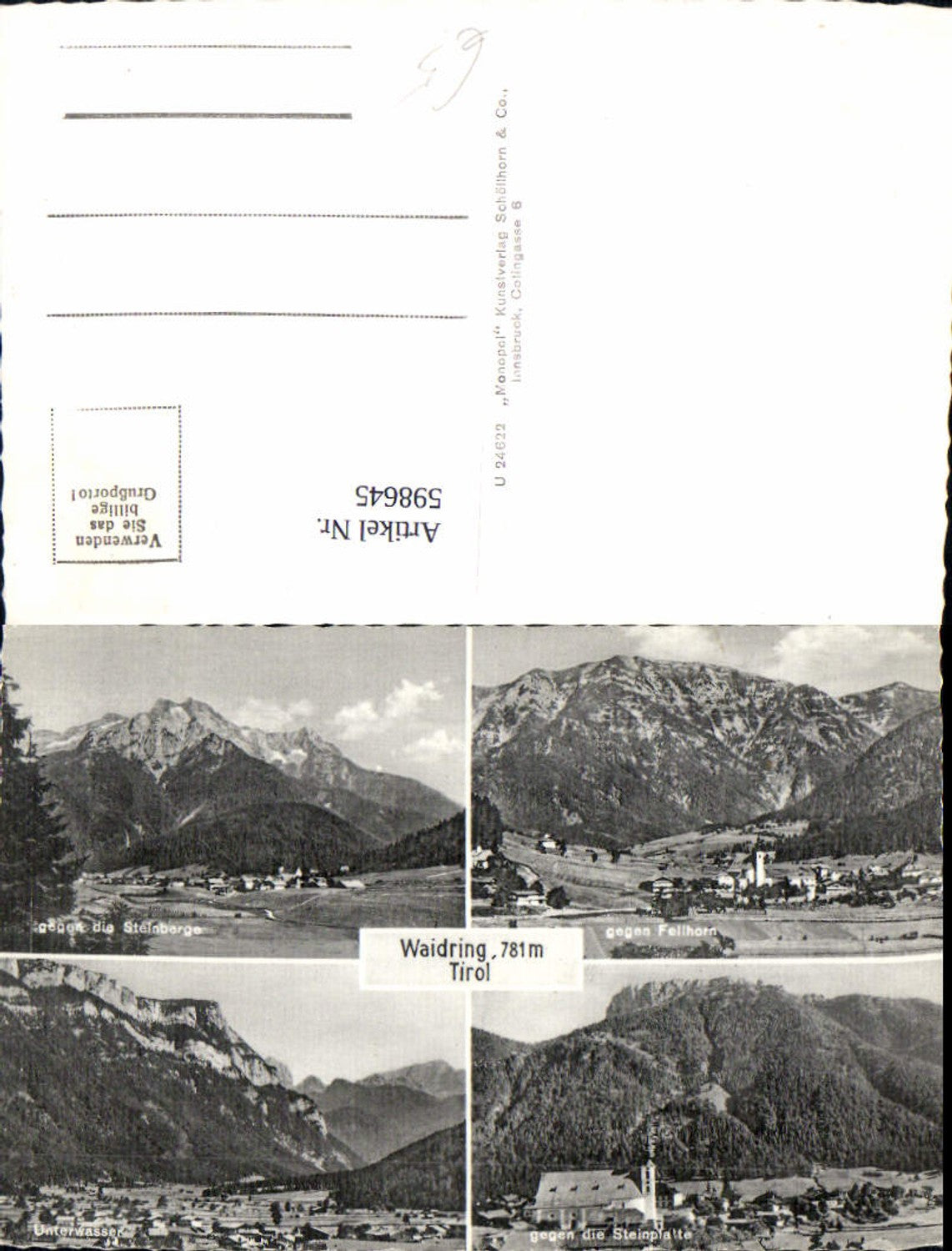 Alte Ansichtskarte – Old Postcard