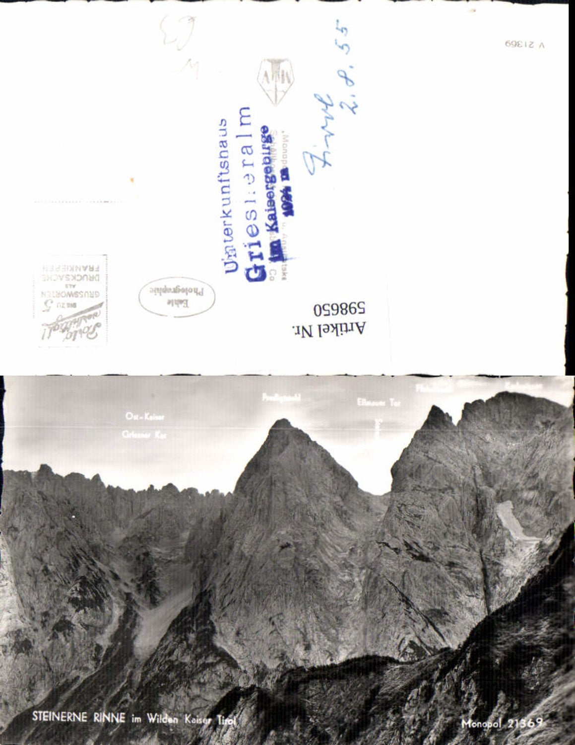 Alte Ansichtskarte – Old Postcard