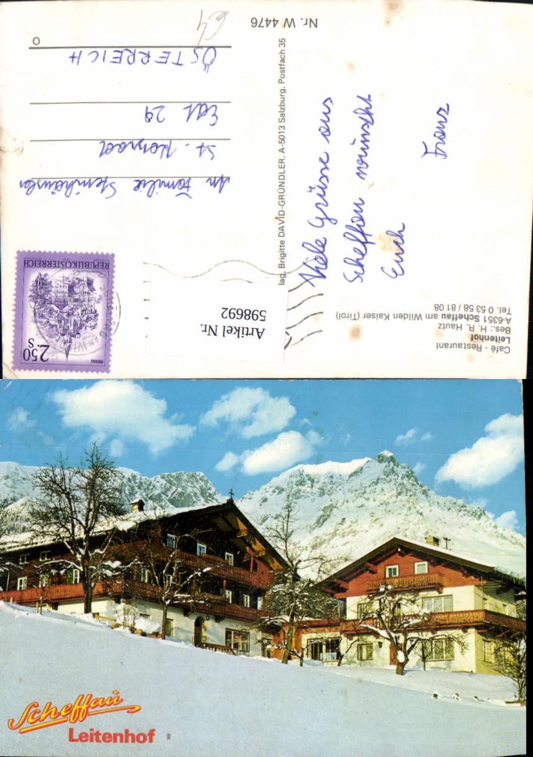 Alte Ansichtskarte – Old Postcard