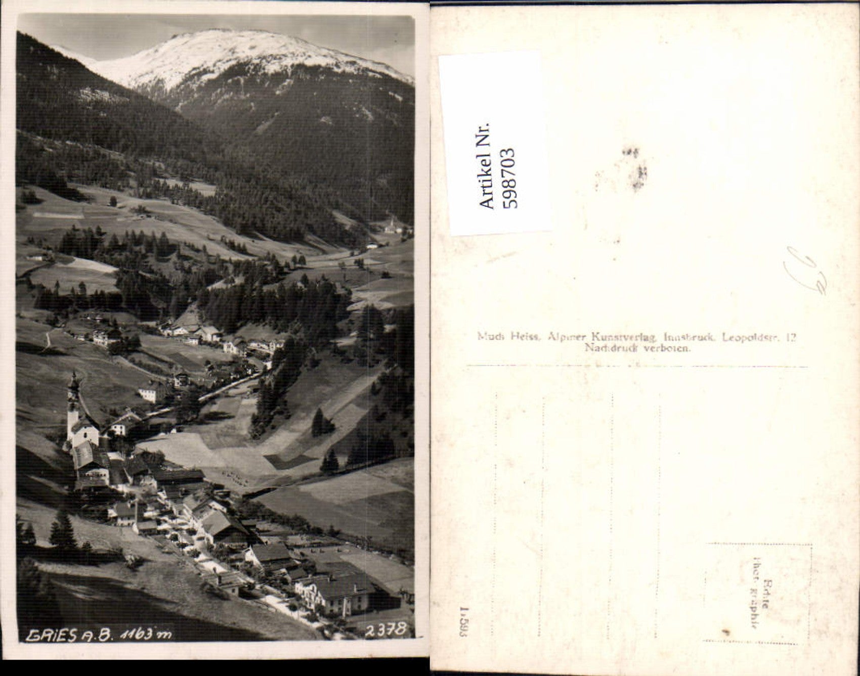 Alte Ansichtskarte – Old Postcard
