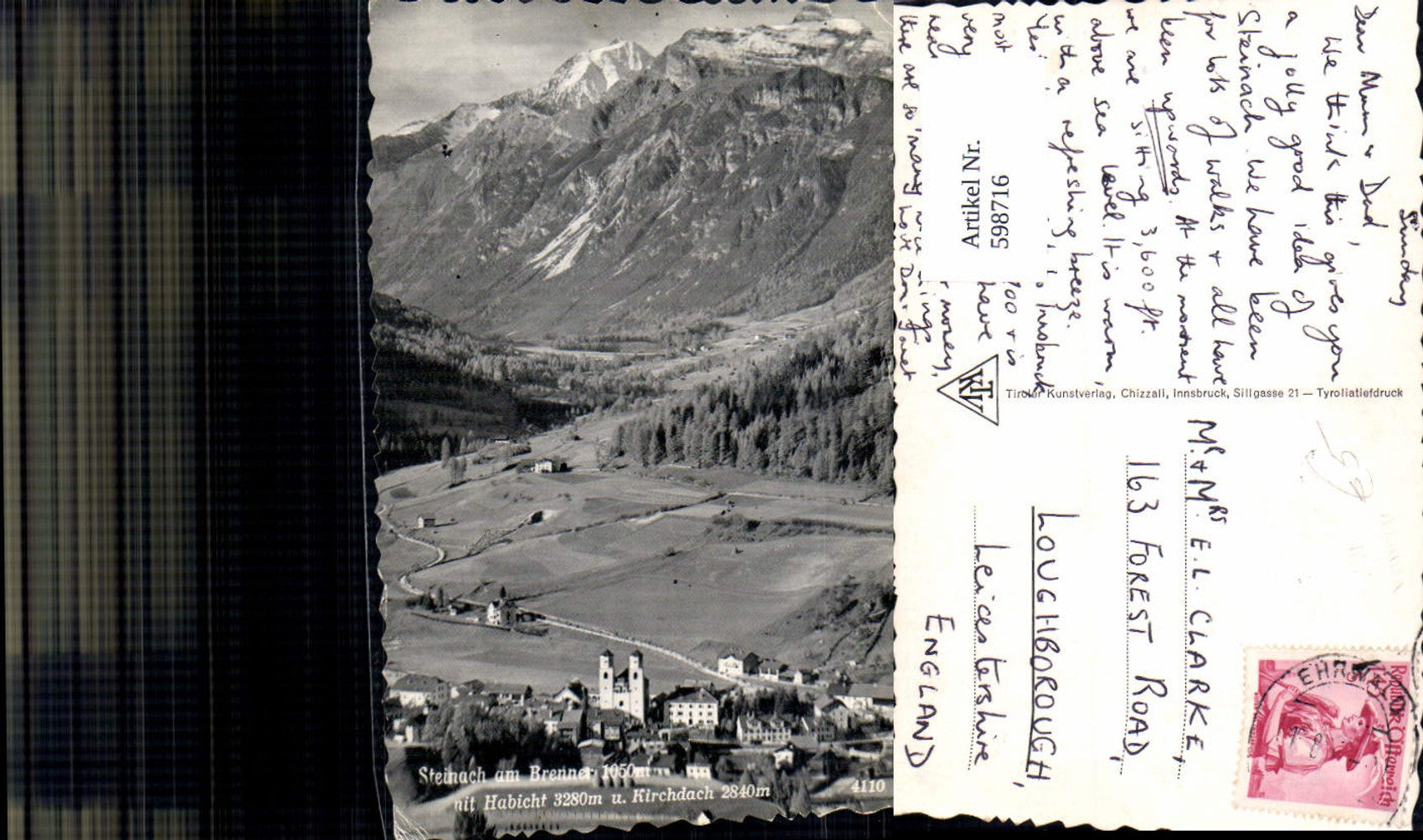Alte Ansichtskarte – Old Postcard