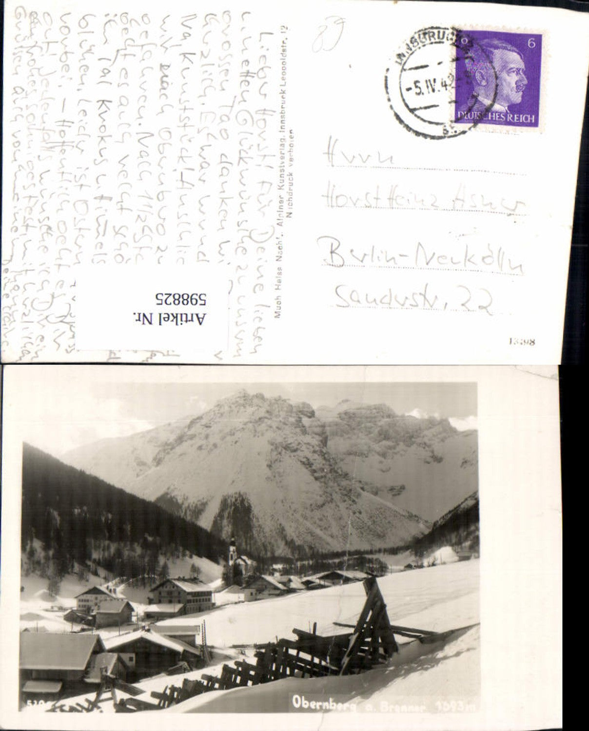 Alte Ansichtskarte – Old Postcard