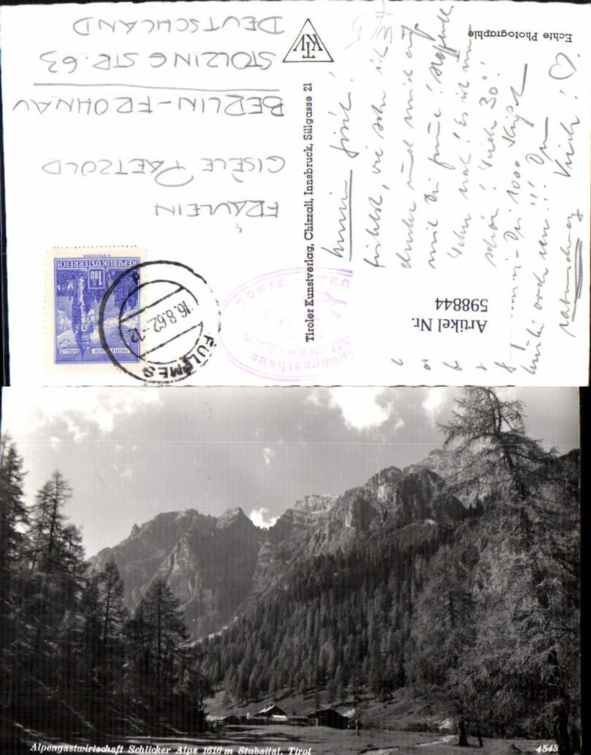 Alte Ansichtskarte – Old Postcard