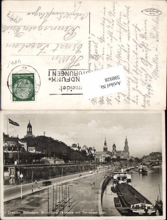 598928,Dresden Schiff Transportschiff Belvedere terrasse