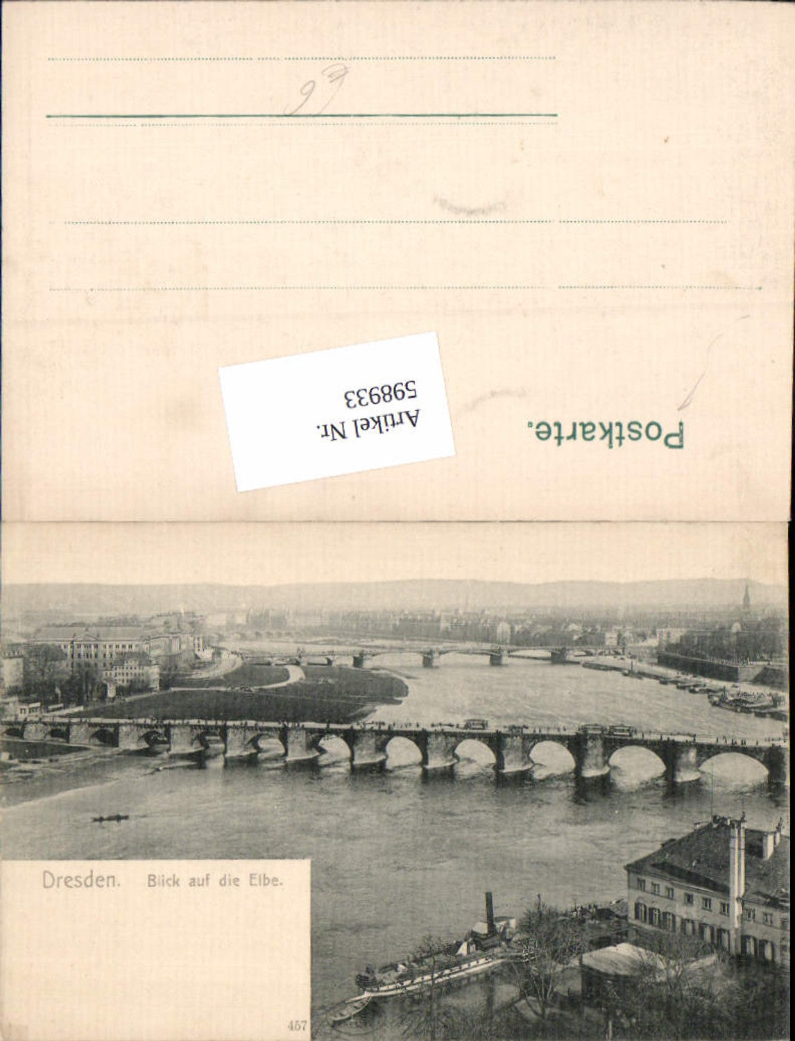 598933,Dresden Blick auf die Elbe Brücke