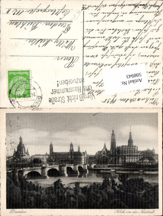 598943,Dresden Blick v. d. Neustadt Brücke