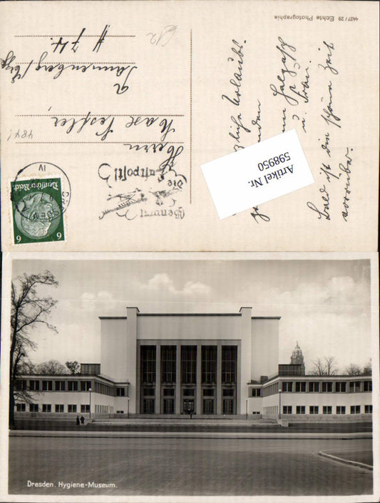 598950,Foto Ak Dresden Hygiene-Museum