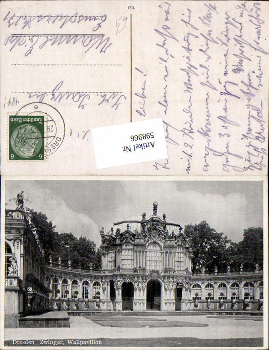 598966,Dresden Zwinger Wallpavillon