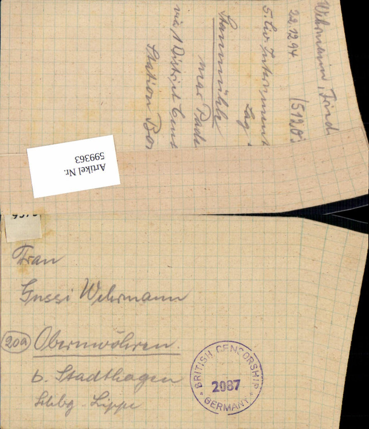 Alte Ansichtskarte – Old Postcard