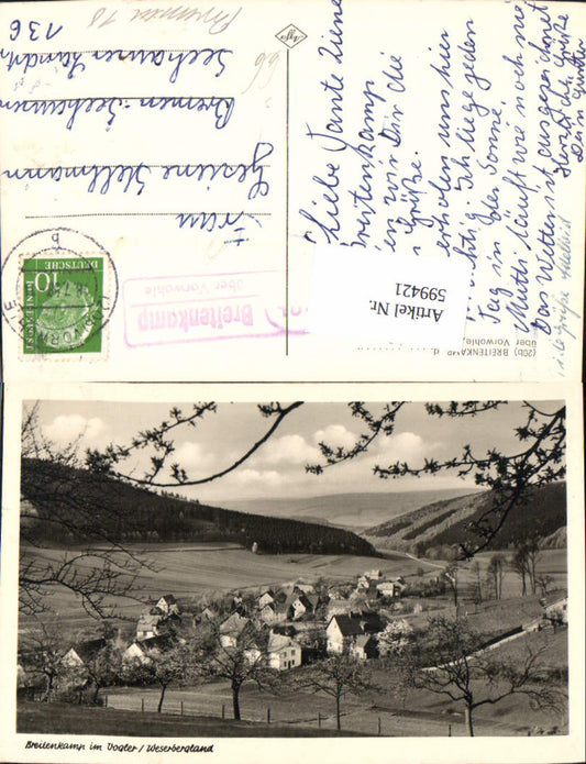 599421,Breitenkamp im Vogler Weserbergland Stempel 20b Breitenkamp über Vorwohle